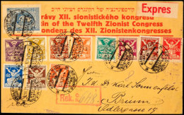 1921, "KARLOVY VARY XII. KONGRESS SIONISTICRY 12.IX.21", Zweisprachiger Sonderstempel Mehrfach Auf Entsprechendem... - Other & Unclassified