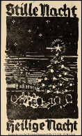 Stacheldraht-Illustration "Stille Nacht. Heilige Nacht" Als Kriegsgefangenenpost USA 1944, Vordruckkarte Mit... - Sonstige & Ohne Zuordnung