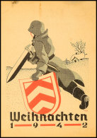 Feldpost 1942, Mehrfarbiger Propaganda-Zudruck "Weihnachten 1942" Rs. Auf Amtlicher Feldpostkarte "10.41" Ab Fp-Nr.... - Otros & Sin Clasificación