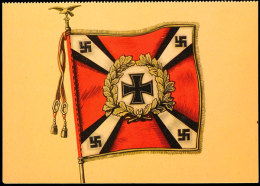 1940 (Ca.), Flagge Der Flakartillerie (Bild 24), Colorkarte Aus Dem Kriegsopfer-Wandkalender Der... - Autres & Non Classés