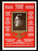 Hitler, Portraitkarte 50. Geburtstag 1939, Verlag Photo Hoffmann/München G2, Rücks. MiNr. 672 Und... - Sonstige & Ohne Zuordnung