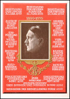 1939,1889-1939, Color Portraitkarte Nr. G2 Zum 50. Geburtstag Abb. A. Hitler, Verlag Photo Hoffmann/München,... - Sonstige & Ohne Zuordnung
