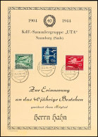 1904-1944, 40 Jahre Sammlergruppe "UTA" Naumburg (Saale), DIN A5 S/w Gedenkblatt ,Zur Erinnerung An Das 40... - Sonstige & Ohne Zuordnung