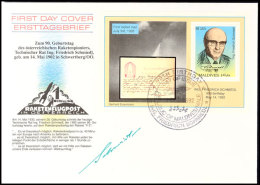 1992, Eigenhändige Original-Unterschrift Des Erfinders Der Raketenpost "Friedrich Schmiedl" Auf FDC-Umschlag... - Otros & Sin Clasificación