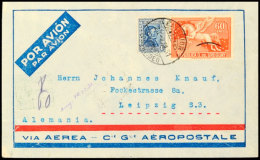 URUGUAY 1931, Luftpostbrief Mit MiNr. 357 U. 433 über Paris Nach Leipzig  BFURUGUAY 1931, Air Mail Letter... - Sonstige & Ohne Zuordnung