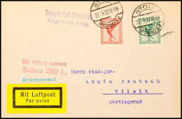 1927, 5 Briefe/Karten Mit Flugleitungsstempel, Dabei STOLP (Mi. B57-01), COTTBUS (Mi. B39-03), KÖLN (Mi.... - Otros & Sin Clasificación