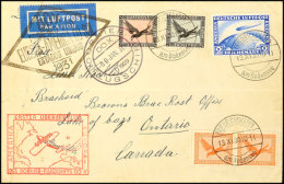 1930, Bunt Frankierter Brief Mit Aufgabe FRIEDRICHSHAFEN 13.XI.30 Mit Bordpost-Stempel Vom 30.JAN.31. Via Rio De... - Autres & Non Classés