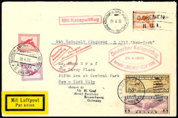 1930, D.Bremen 29.4., Dt. Seepost-Aufgabe Mit Zwei Verschiedenen Stempeln In Kombination (Rücksendung) Mit... - Other & Unclassified