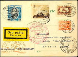 Litauen: 1932, 3. Südamarikafahrt Mit Auflieferung Berlin Nach Recife, Karte Aus KLAIPEDA 15.IV. Mit... - Autres & Non Classés