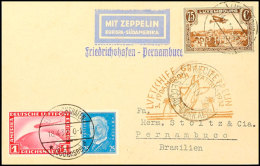 Luxemburg: 1932, 3. Südamerikafahrt, Karte Aus LUXEMBOURG 14.4. Mit Flugpost 75 C. Und Dt. Frankatur Mit... - Autres & Non Classés