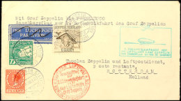 Niederlande: 1921, 1. Südamerikafahrt, Anschlussflug Berlin Bis Rio De Janeiro, Brief Aus AMSTERDAM CENTR.... - Autres & Non Classés