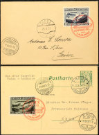 Liechtenstein 1931, Postkarte Mit Sondermarke Zu 1 Franken Bzw. Postkarte Mit Sondermarke Zu 2 Franken Auf Karte... - Other & Unclassified