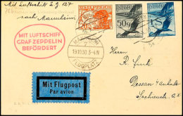 Österreich: 1930, Landungsfahrt Nach Mannheim, Karte Mit Flugpost-Frankatur Aus WIEN 16.X. Nach Dessau, Alle... - Otros & Sin Clasificación