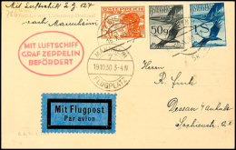 Österreich: 1930, Landungsfahrt Nach Mannheim, Karte Mit Flugpost-Frankatur Aus WIEN 16.X. Nach Dessau, Alle... - Other & Unclassified