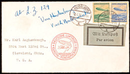 1936, 1. Nordamerikafahrt LZ 129, Auflieferung Frankfurt/M., Ab Heidelberg Beförderter Brief Nach USA,... - Autres & Non Classés