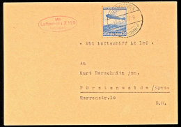 1936, 1. Postfahrt LZ 129, Auflieferung Friedrichshafen, Postkarte Mit 50 Pfg Zeppelin Nach Fürstenwalde/Spree... - Autres & Non Classés