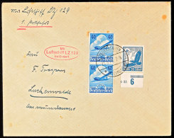 1936, 1. Postfahrt LZ 129, Auflieferung Friedrichshafen, Brief Mit Flugpostmarken-Frankatur Nach Luckenwalde, Dabei... - Otros & Sin Clasificación