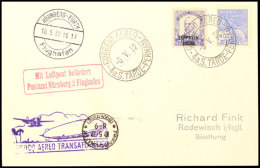 1932, 4. Südamerikafahrt, Brasilianische Post, Postkarte Mit Zeppelin-Sondermarke 3.500 Rs über... - Otros & Sin Clasificación
