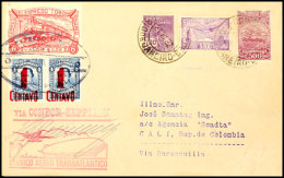 1. SAF 1932, Brasilianische Post, Zuleitung Kolumbien, Brief Mit Brasilianischer Und Kolumbianischer Mischfrankatur... - Otros & Sin Clasificación