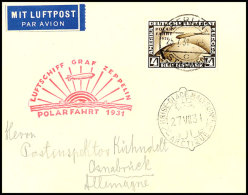 Polarfahrt, Etappe Berlin-Malyguin, Brief Mit 4 RM, Kleinformatiger Luxusbeleg, Katalog: Si.119H BFPolar... - Autres & Non Classés