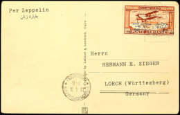 1931, Landungsfahrt Nach Ägypten, Ägyptische Post Mit Postsonderfahrt Cairo, Karte Mit Sondermarke 50 Auf... - Otros & Sin Clasificación