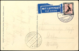 1930, Kurzfahrt In Die Schweiz, Fotokarte Mit 1 M. Adler Mit Bordpoststempel Vom 1.7. Und Grußtext Von Der... - Autres & Non Classés
