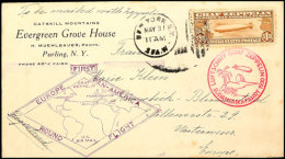 1930, Südamerikafahrt, Amerikanische Post Der Rückfahrt, Brief Mit Sondermarke $ 1,30 Aus NEW YORK MAY... - Autres & Non Classés