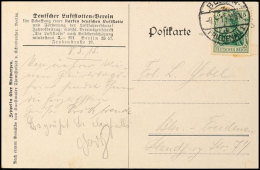 Deutscher Luftflotten-Verein, Fünf Verschiedene Mehrfarbige Litho-Ansichtskarten Mit Zeppelin-Darstellungen,... - Otros & Sin Clasificación