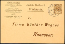 3 Pfg Krone/Adler, Günther Wagner, Rücks. Pelikan-Tinte Sorte 3001, 4001 U. 5001, Sauber Gestempelt... - Sonstige & Ohne Zuordnung