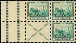 X + 8 Nothilfe, Postfrisch, Links Mit Zwischenstegpaar, Mi. 150,-, Katalog: W37 **X 8 Help In Need, Mint Never... - Autres & Non Classés