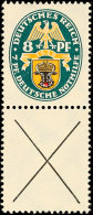 8 Pf.+X, Nothilfe 1928, Senkr. Zusammendruck, Ungebraucht (Erstfalz), Mi. 270.-, Katalog: S54 *8 Pf. X, Help In... - Otros & Sin Clasificación