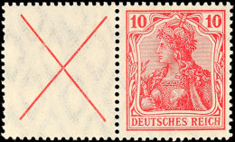 X+10 Pf. Germania, Postfrisch, Mi. 700,-, Katalog: W4b **X 10 Pf. Germania, Mint Never Hinged, Michel 700,,... - Otros & Sin Clasificación
