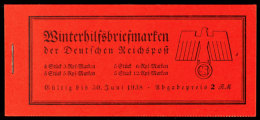 MH WHW Schiffe 1937, Tadellos Postfrisches Heftchen Mit Originalklammerung Und Ohne Aufschlagebug, Mi. 130,-,... - Cuadernillos