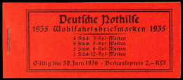 Nothilfe-Markenheftchen 1935 Trachten, Originalgeklammert, Vollständiger Inhalt, Jedoch H-Blätter Am... - Booklets