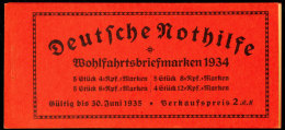 Stände 1934, Markenheftchendeckel Seite 1/4 Und Zwischenblatt, Katalog: MH40 Trades 1934, Stamp Booklet... - Cuadernillos