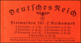 Deckblatt Zum Markenheftchen Hindenburg 1941, ONr. 15, Öffnungsbug, Katalog: MH39 Cover Sheet To The Stamp... - Cuadernillos