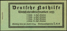 MH Nothilfe Wagner 1933, Tadellos Postfrisch Mit Originalklammerung Und Ohne Aufschlagebug, Praktisch Wie... - Markenheftchen