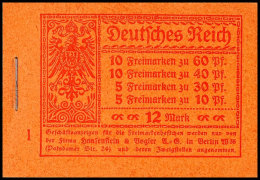 Markenheftchen 15, HBl.-Ränder Dgz, Tadellos Postfrisch, Michel 900.-, Katalog: MH15A **Stamp Booklet 15,... - Markenheftchen