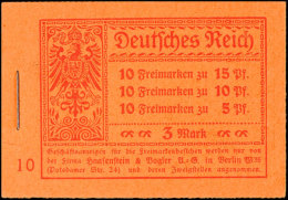 Germania 1919, Kpl. Markenheftchen, Postfrisch, Mi. 500,-, Katalog: MH12A **Germania 1919, Complete Stamp... - Carnets