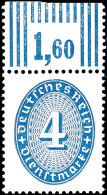 4 Pfg. Vom Oberrand, Postfrisch, Mi. 200,-, Katalog: 130XWOR **4 Pfg. From Upper Margin, Mint Never Hinged,... - Otros & Sin Clasificación