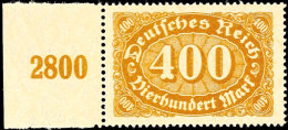 400 Mark Doppeldruck Tadellos Postfrisch Vom Linken Bogenrand, Tiefst Gepr. Tworek BPP, Mi. 400,-, Katalog: 222aDD... - Autres & Non Classés