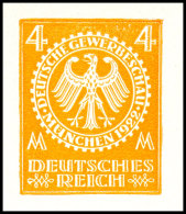 1922, Gewerbeschau München, 4 Mark Essai Von S. Von Weech In Orange, Tadellos Ungebraucht Ohne Gummierung -... - Autres & Non Classés