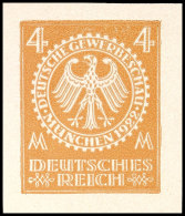 1922, Gewerbeschau München, 4 Mark Essai Von S. Von Weech In Braun, Tadellos Ungebraucht Ohne Gummierung - Wie... - Autres & Non Classés