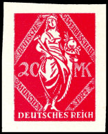 1922, Gewerbeschau München, 20 Mark Essai Von F. H. Ehmke In Rot, Tadellos Ungebraucht Ohne Gummierung - Wie... - Autres & Non Classés