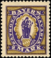 2 M. Ohne Aufdruck, Postfrisch, Mi. 130,-, Katalog: 132III **2 M. Without Overprint, Mint Never Hinged, Michel... - Otros & Sin Clasificación