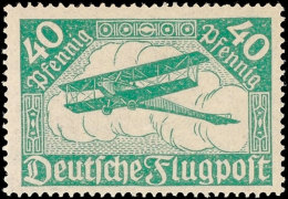 40 Pfg Flugpost, Blassgrün, Tadellos Postfrisch, Gepr. Zenker/Infla Berlin, Katalog: 112b **40 Pfg... - Otros & Sin Clasificación