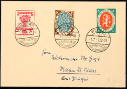 1919 National-Versammlung Auf Adressiertem FDC Mit Pass. SST Weimar 1.17.19, Tadellos, Katalog: 107/09 FDC1919... - Autres & Non Classés