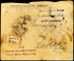 1907, "Beschädigt Beim Eisenbahnunglück Bei Ottersberg", Violetter L3 Und Fast Wortgleicher L3 In Blau... - Otros & Sin Clasificación