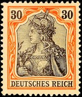 25 Und 30 Pf  Germania Ohne WZ, Postfrisch, Gering Erhöht Geprüft. Jäschke, Mi. 350,-, Katalog:... - Autres & Non Classés