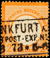 2 Kr. Orange, Klarer Ra3 "FRANKFURT", Einige Zahnspitzen Ausgabetypisch Verkürzt, Mi. 220.-, Katalog: 15... - Otros & Sin Clasificación